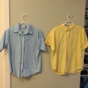 SOLD Button Up Pinstripe Shirts